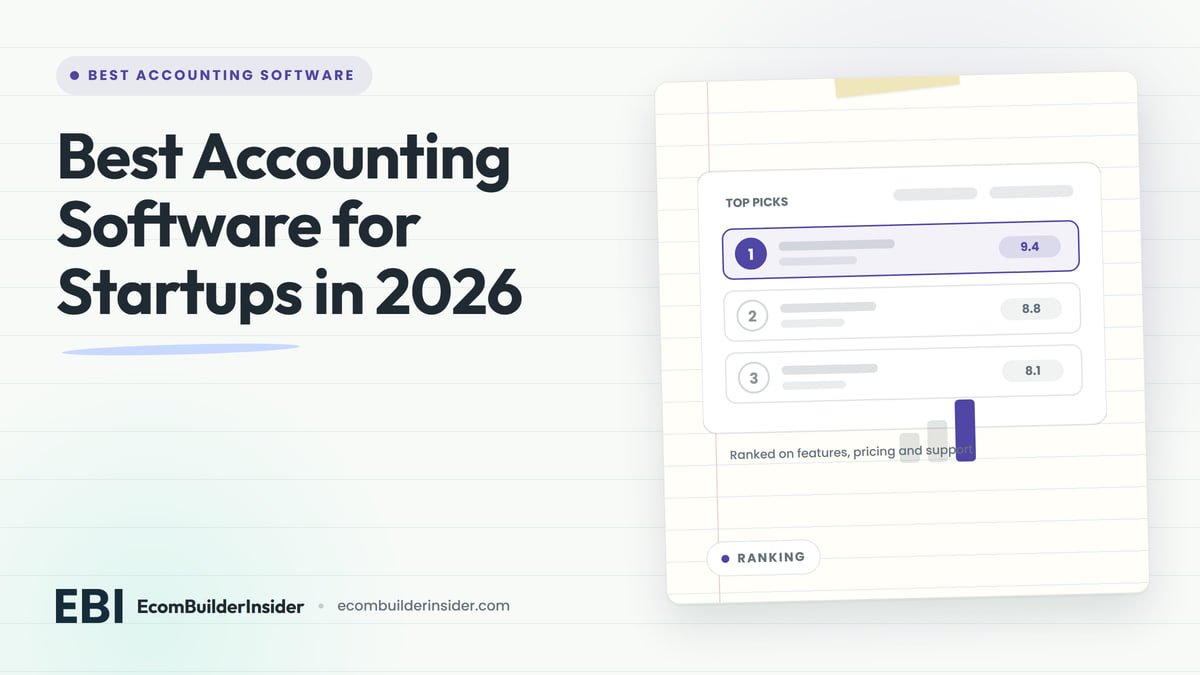 BEST ACCOUNTING SOFTWARE FOR STARTUPS Shortlist Card Ranking Three Tools With A Score For Each, For Startups