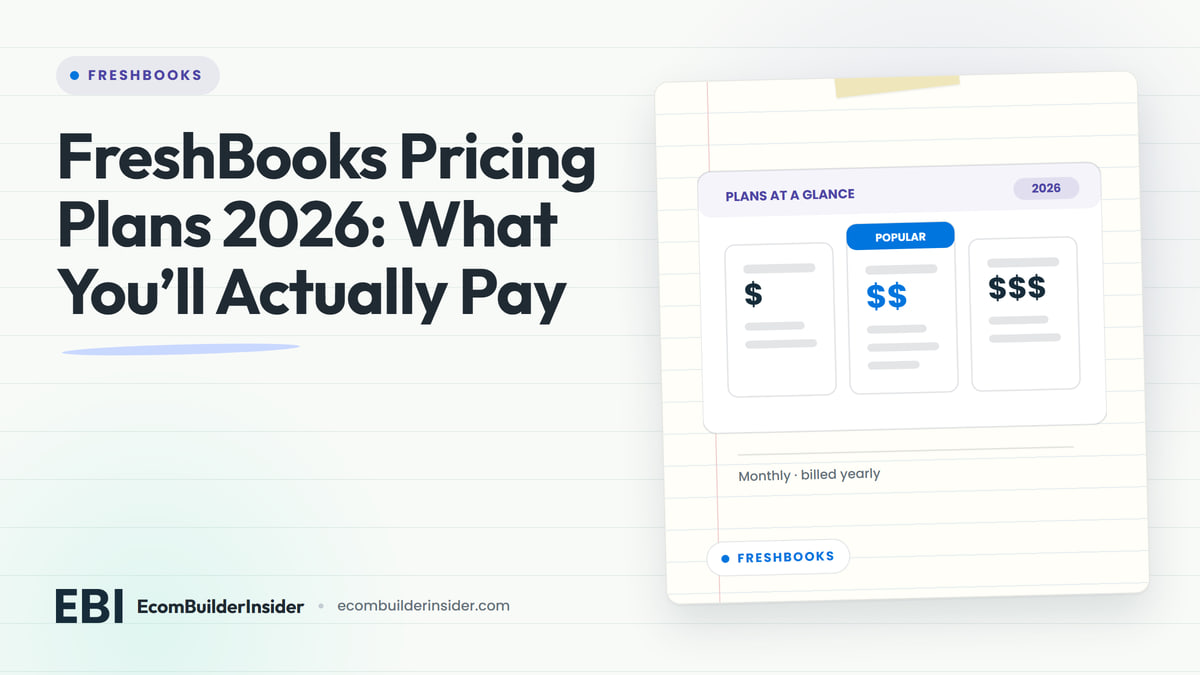 Pricing Table With Three Plans And The Middle Plan Highlighted For Freshbooks
