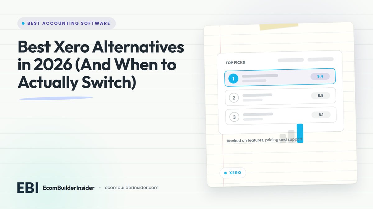 Shortlist Card Ranking Three Tools With A Score For Each, For Xero Alternatives