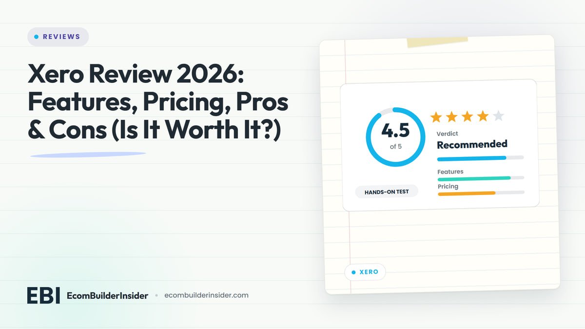 Review Scorecard With A Rating Ring, Stars And Score Bars For Xero