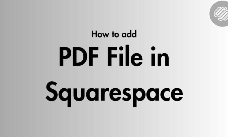 how to add pdf file in square space