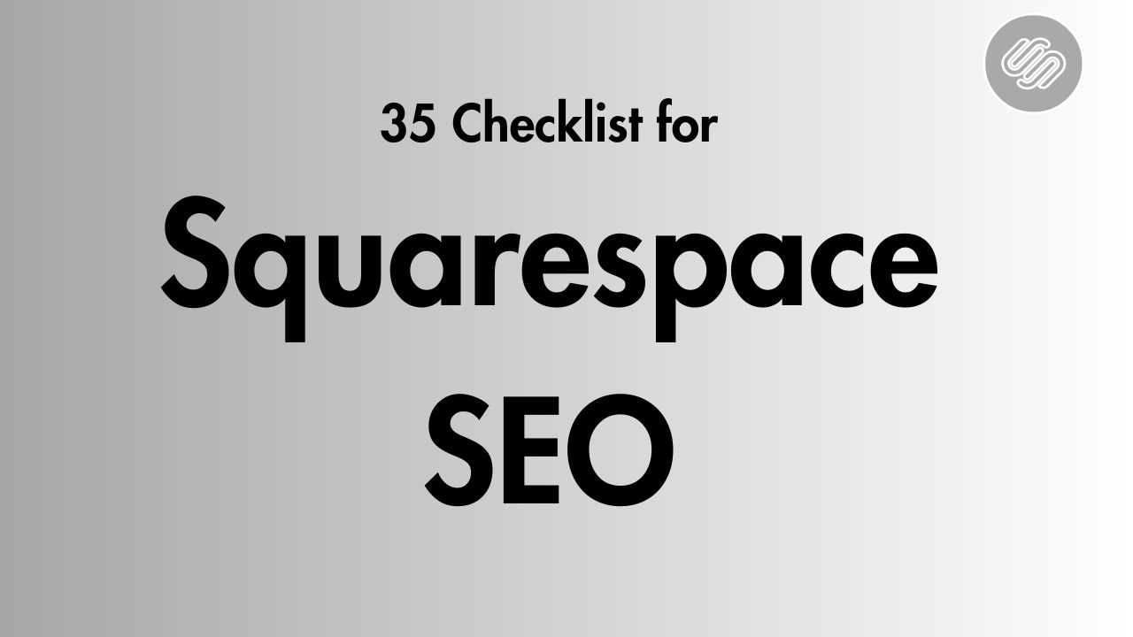 Checklist for squarespace SEO