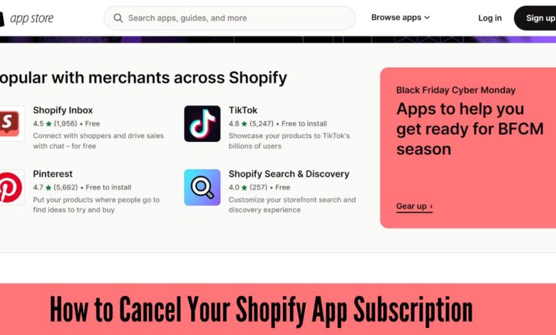 How to Cancel Your Shopify App Subscription