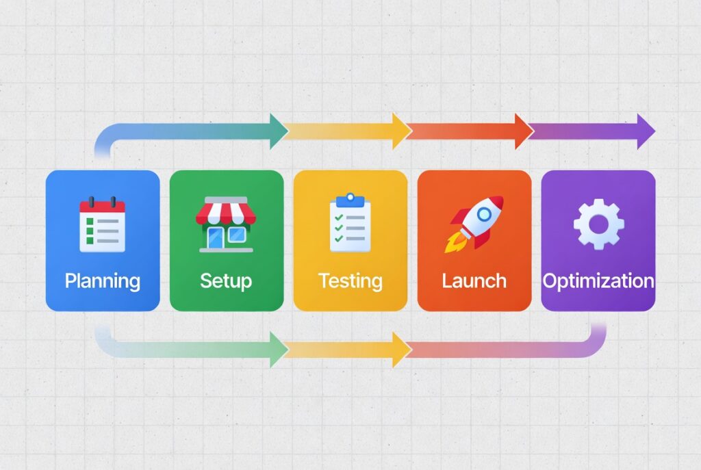 Hoja de ruta de la lista de verificación de Shopify