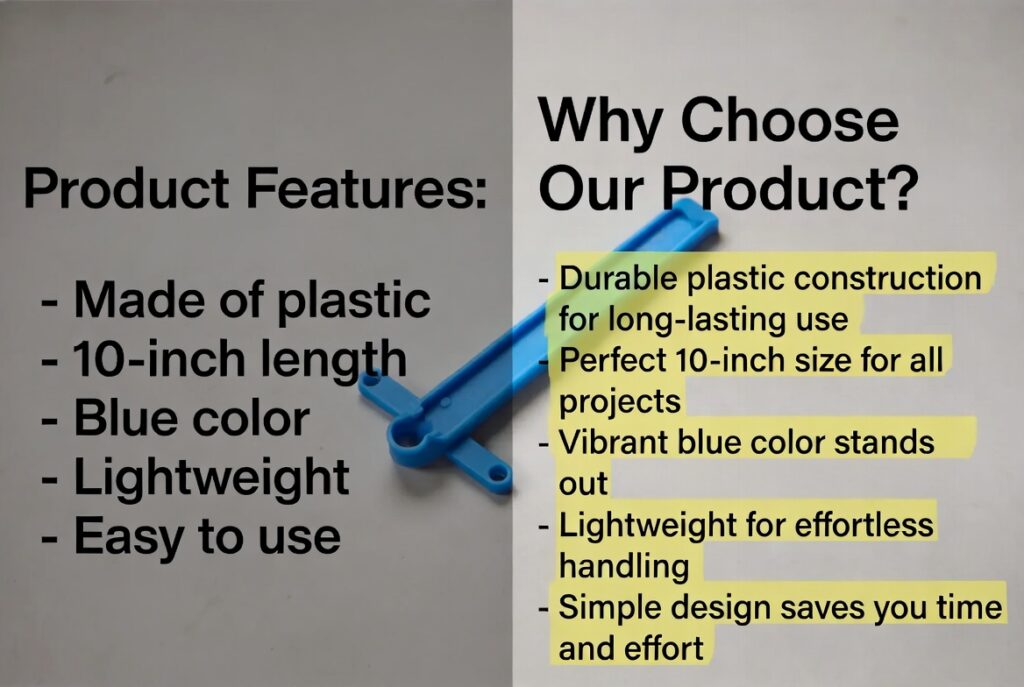 Comparación de descripciones de productos débiles y fuertes