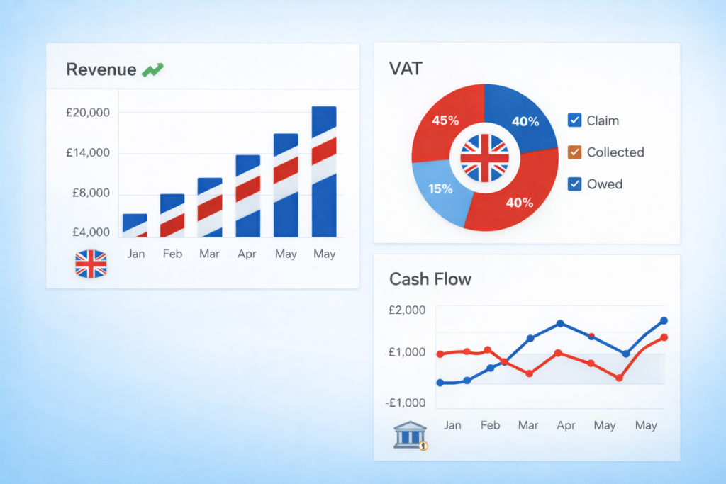 Aperçu du tableau de bord financier du Royaume-Uni