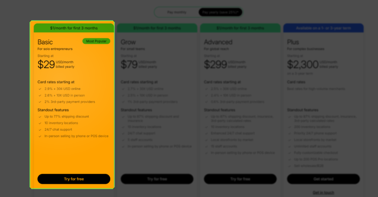 Shopify Basic Plan Examples Shopify Pricing Plans 2026: Every Plan, Fee, and Country Price Explained