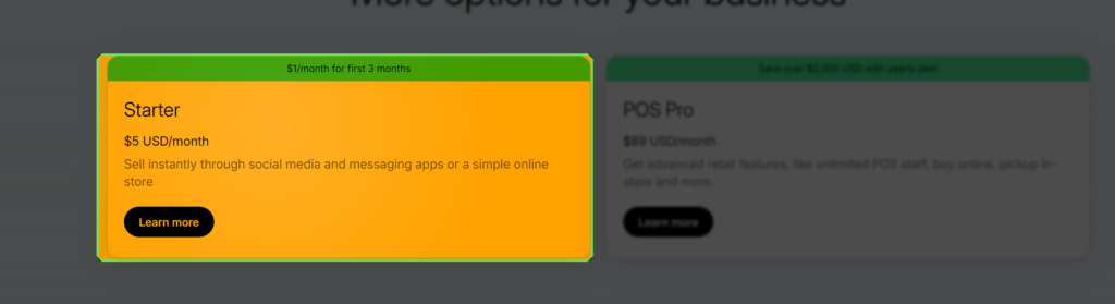Shopify Starter Plan