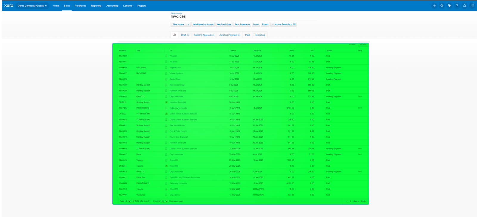 Creating An Invoice In Xero