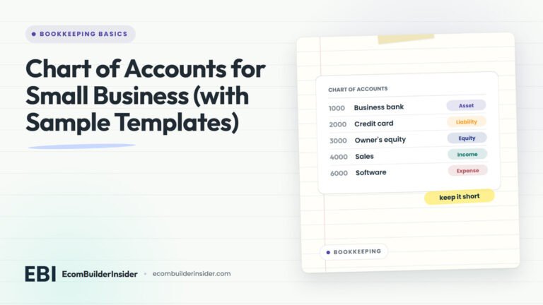 Chart Of Accounts With Numbered Accounts Tagged Asset, Liability, Equity, Income And Expense